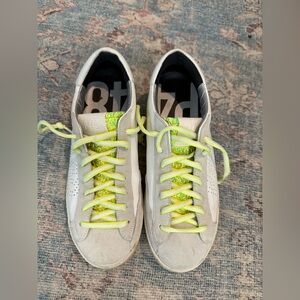 P448 John Crinkle Yellow Sneaker
